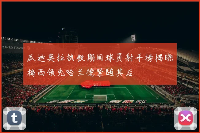 瓜迪奥拉执教期间球员射手榜揭晓梅西领先哈兰德紧随其后